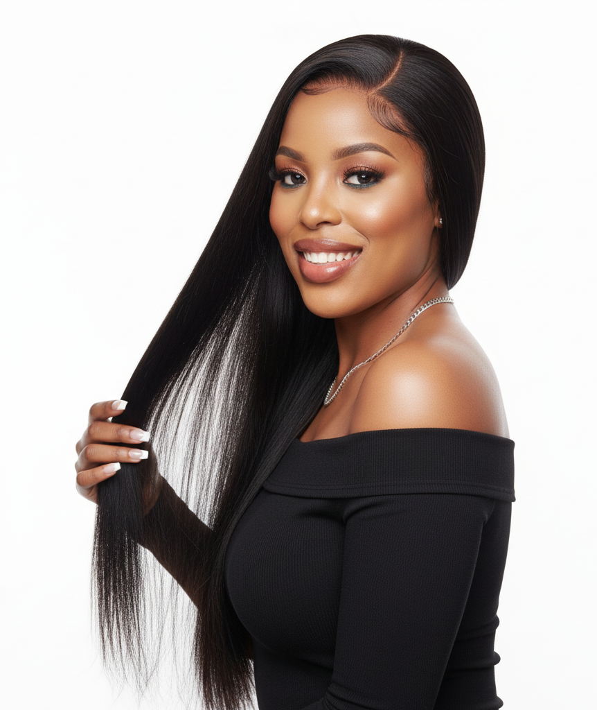 13x4 Lace Frontal Straight Wig - 100% Human Hair - 8 to 20 Inch Lengths