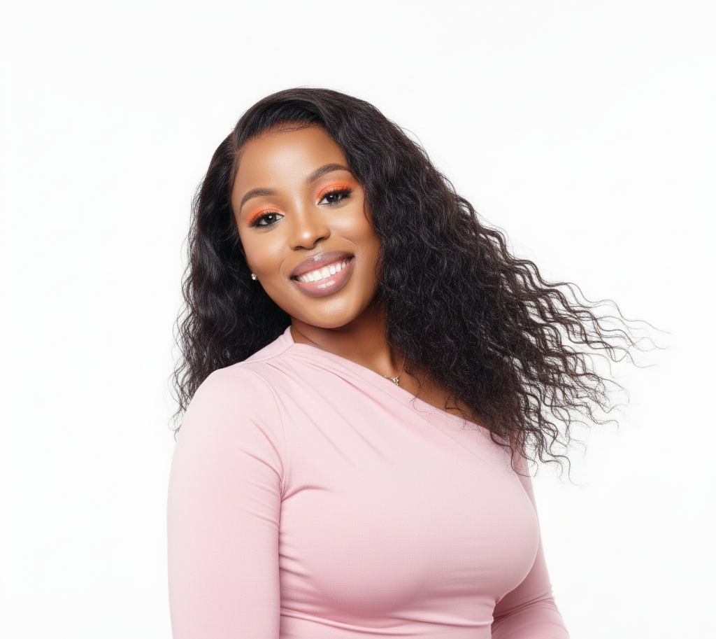 13x4 Double Drawn Water Wave Wig - 100% Human Hair Frontal - 10 to 18 Inch