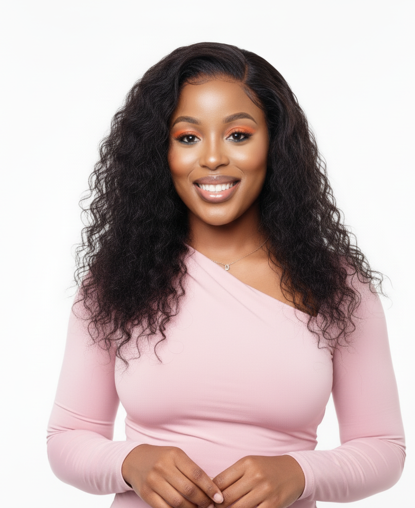 13x4 Double Drawn Water Wave Wig - 100% Human Hair Frontal - 10 to 18 Inch