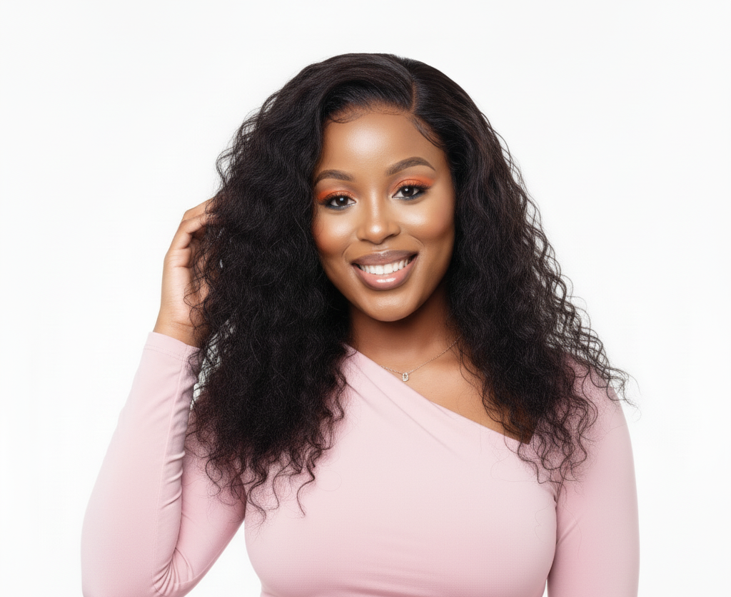 13x4 Double Drawn Water Wave Wig - 100% Human Hair Frontal - 10 to 18 Inch